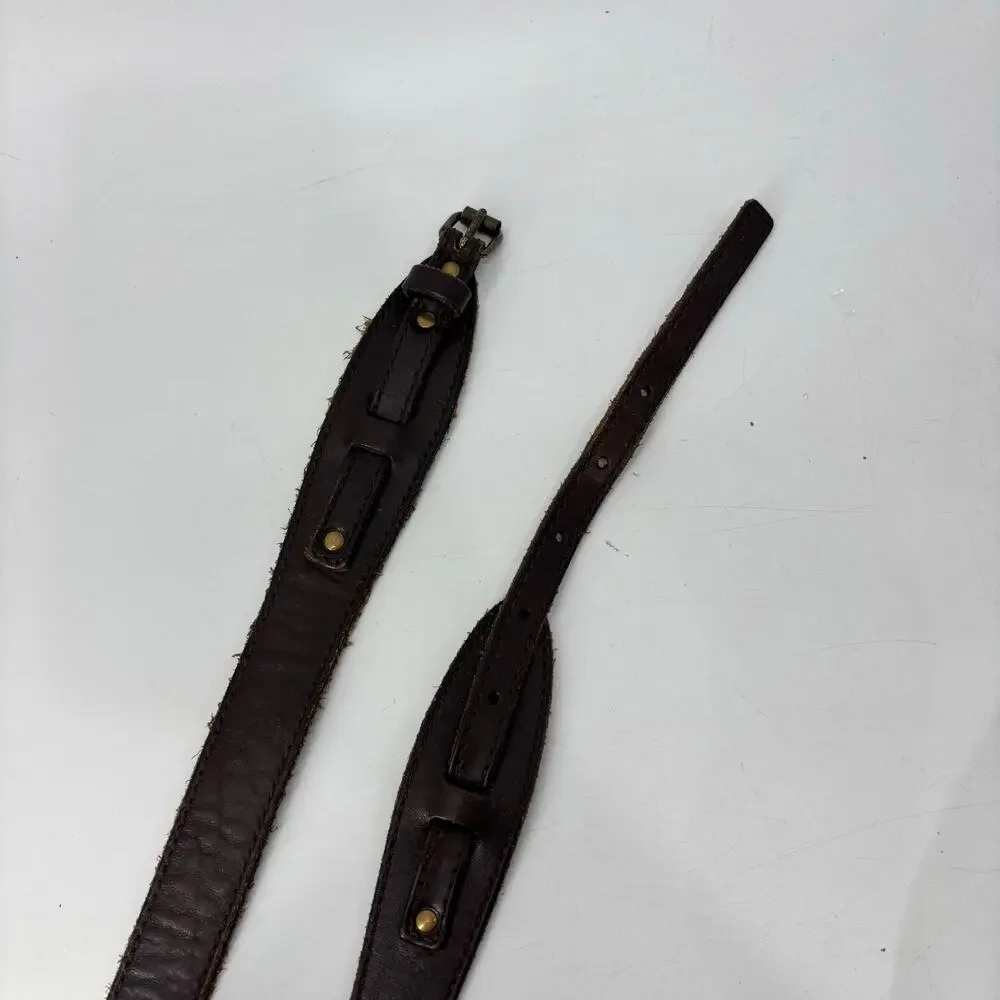 AEO Womens XS Small Belt Brown Leather 90s Fashion Glam Belt